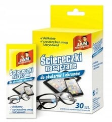 Jan Niezbędny leotatud lapp klaaside jaoks 30 tk цена и информация | Ватная продукция, влажные салфетки | kaup24.ee