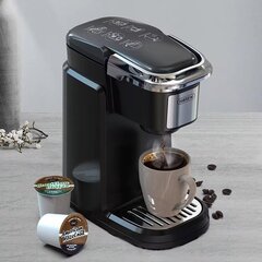 Кофемашина с фильтром, кофеварка для капсул K-Cup и молотого кофе, чайник, диспенсер для горячей воды, кофеварка на одну порцию. цена и информация | Кофемашины | kaup24.ee