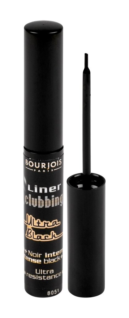 Vedel silmalainer Bourjois Liner Clubbing N31 Ultra Black 4 ml hind ja info | Ripsmetušid, lauvärvid, silmapliiatsid, seerumid | kaup24.ee