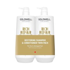 Juuksehooldustoodete komplekt Goldwell Dualsenses Rich Repair: šampoon 1000 ml + palsam 1000 ml hind ja info | Šampoonid | kaup24.ee