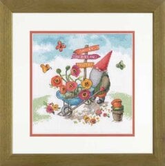 Ristpistes komplekt "Aed Gnome" 25x25 cm D70-35441 hind ja info | Tikkimistarvikud | kaup24.ee