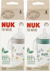 Pudel Nuk Nature Sense, 0 kuu+, 260 ml hind ja info | Lutipudelid ja aksessuaarid | kaup24.ee