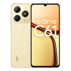 Realme C61 6/256 ГБ блестящее золото цена и информация | Мобильные телефоны | kaup24.ee