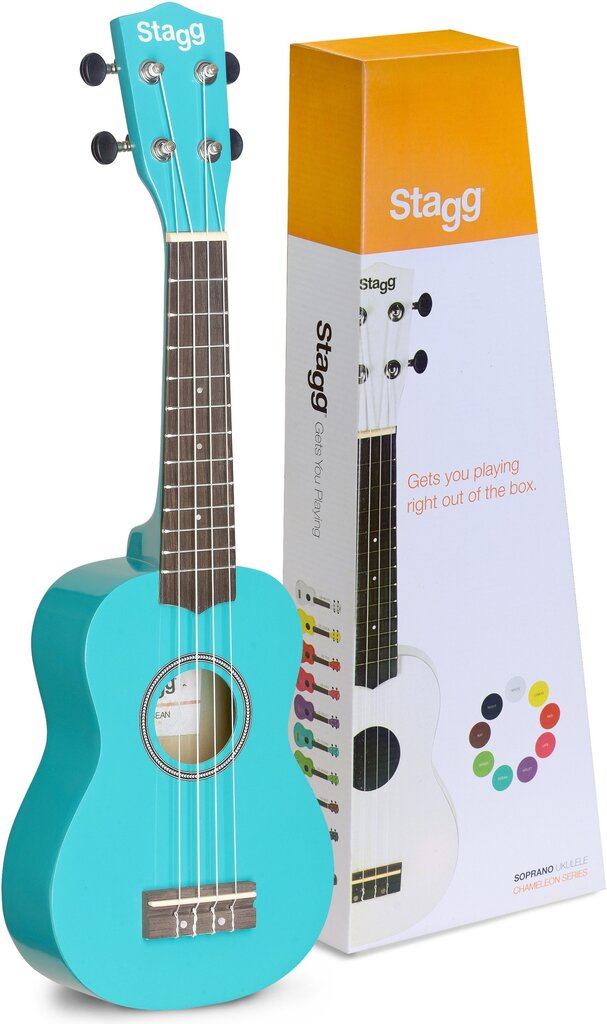 Soprano ukulele + ümbris Stagg US-OCEAN цена и информация | Kitarrid | kaup24.ee