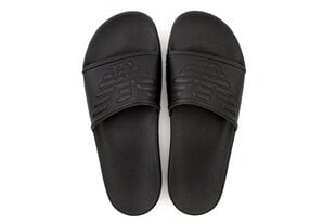 Emporio Armani Beachwear unisex slip-on flip-flops mustad hind ja info | Meeste plätud, sussid | kaup24.ee