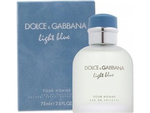 Мужская парфюмерия Light Blue Pour Homme Dolce & Gabbana EDT: Емкость - 75 ml цена и информация | Мужские духи | kaup24.ee