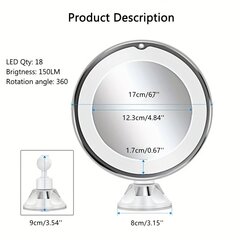 Сделка с увеличительным зеркалом для макияжа. цена и информация | Косметички, косметические зеркала | kaup24.ee