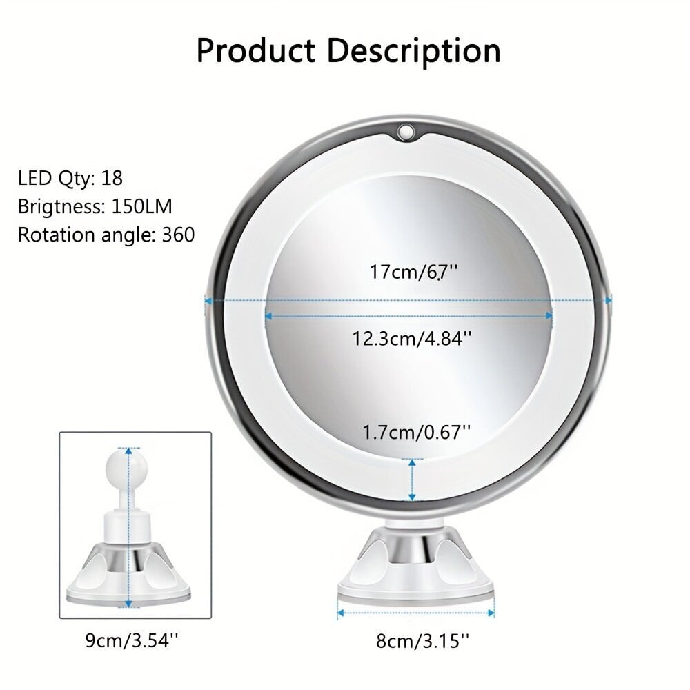 Suurendava meigipeegli pakkumine. цена и информация | Meigikotid, lauapeeglid | kaup24.ee
