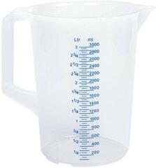 Mõõtekann 3000ml, 235*230*170mm hind ja info | Käsitööriistad | kaup24.ee