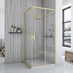 Rea City 90x90 dušikabiin Gold цена и информация | Душевые кабины | kaup24.ee