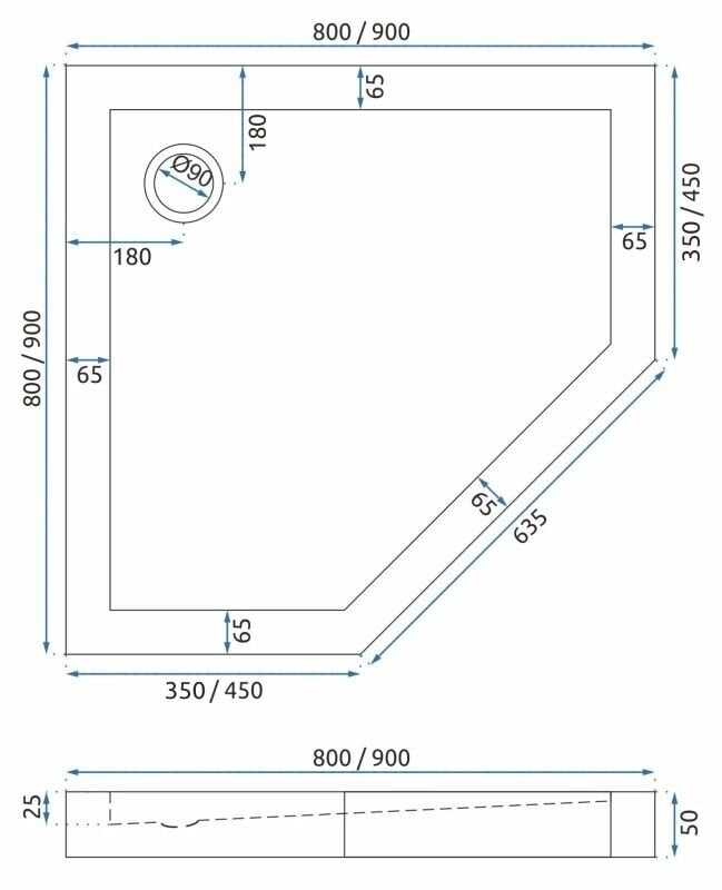 Rea AXIN Chrome 80x80 dušikabiin hind ja info | Dušikabiinid | kaup24.ee