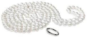 JwL Luxury Pearls Valgetest pärlitest ehtne JL0076 pikk kaelakee hind ja info | Kaelakeed | kaup24.ee