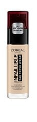 Vedel jumestuskreem L'Oreal Paris Infallible 30 ml, 20 Ivory hind ja info | Jumestuskreemid, puudrid | kaup24.ee