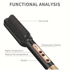 Щетка для выпрямления волос Deal 1.0 цена и информация | Приборы для укладки и выпрямления волос | kaup24.ee