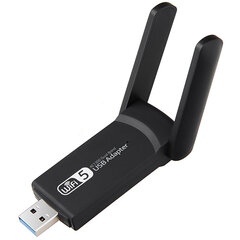 Сетевой адаптер Wi-Fi USB 3.0 1300 Мбит/с двойной цена и информация | Адаптеры и USB-hub | kaup24.ee