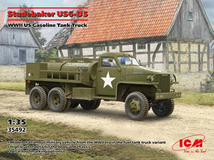 Liimitav mudel ICM 35492 WWII US Gasoline Tank Truck Studebaker US6-U5 1/35 hind ja info | Liimitavad mudelid | kaup24.ee