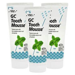 Паста GC TOTH MOUSSE Жидкая эмаль без фтора Мята 35 мл. (3 шт.) цена и информация | Для ухода за зубами | kaup24.ee