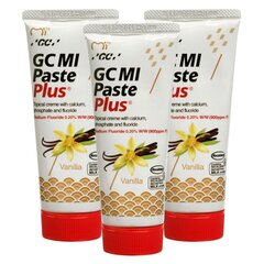 Fluoriidiga hambakreem GC Mi Paste Plus Recaldent, Vanilla maitsega, 35 ml (3 tk) hind ja info | Suuhügieen | kaup24.ee