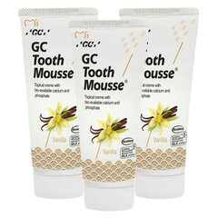 Taastav fluoriidivaba remineraliseeriv hambapasta GC Tooth Mousse, Vanilla, 35 ml (3 tk.) hind ja info | Suuhügieen | kaup24.ee