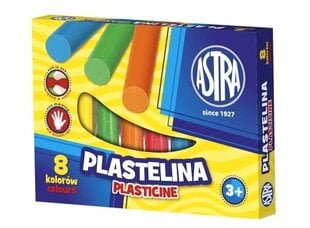 Astra, Plasteliin 8 värviga hind ja info | Kunstitarbed, voolimise tarvikud | kaup24.ee