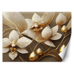 Fototapeedid, 3D Flower kullast glamuur цена и информация | Фотообои | kaup24.ee