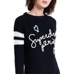 Naiste Superdry Paris Varsity logo džemper must цена и информация | Женские кофты | kaup24.ee