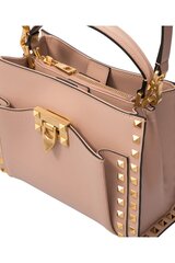 Valentino Alcove Rockstud naturaalsest nahast roosa käekott цена и информация | Женские сумки | kaup24.ee