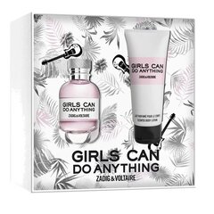 Komplekt Zadig and Voltaire Girls Can Do Anything: parfüümvesi EDP naistele 50 ml + kosmeetikakott hind ja info | Naiste parfüümid | kaup24.ee