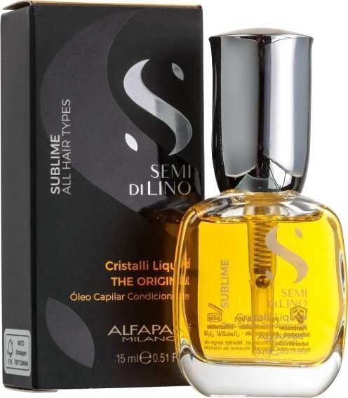 Juukseid siluv seerum - Alfaparf Milano Semi Di Lino Sublime Illuminating Cristalli Liquidi, 15 ml hind ja info | Maskid, õlid, seerumid | kaup24.ee