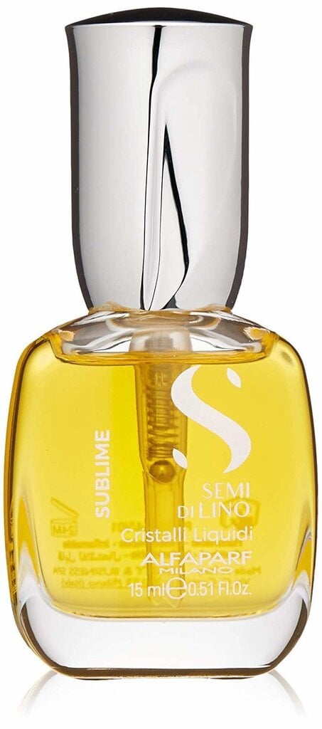 Juukseid siluv seerum - Alfaparf Milano Semi Di Lino Sublime Illuminating Cristalli Liquidi, 15 ml hind ja info | Maskid, õlid, seerumid | kaup24.ee