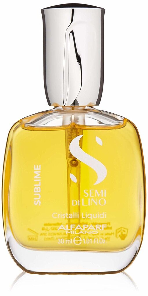 Juukseid siluv seerum Alfaparf Milano Semi Di Lino Sublime Cristalli Liquidi 30 ml цена и информация | Maskid, õlid, seerumid | kaup24.ee