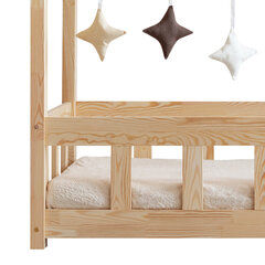 Детская кровать-домик Selsey Mallory, 90x200 см, коричневая цена и информация | Детские кровати | kaup24.ee