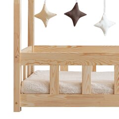 Детская кровать-домик Selsey Mallory, 80x200 см, коричневая цена и информация | Детские кровати | kaup24.ee