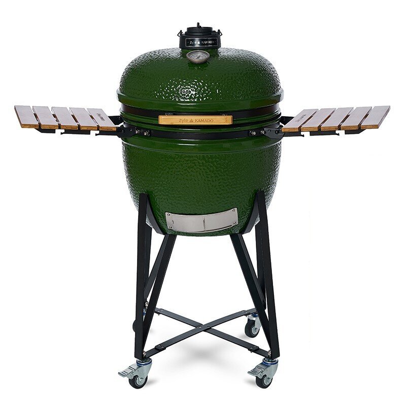 Keraamiline grill tarvikutega Kamado Zyle X Large 62 cm, roheline hind ja info | Grillid | kaup24.ee