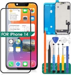 SRJTEK iPhone 14 LCD ekraani asenduskomplekt (must) hind ja info | Ekraani kaitsekiled | kaup24.ee