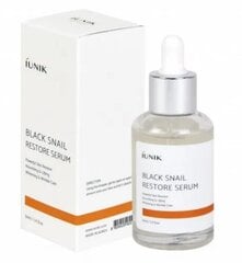 Musta teo mutsiini seerum iUNIK Black Snail Restore Serum, 50ml hind ja info | Näoõlid, seerumid | kaup24.ee