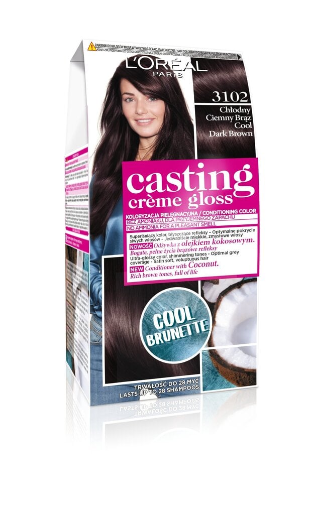 Poolpüsivärv Casting Creme Gloss, 3102 цена и информация | Juuksevärvid | kaup24.ee