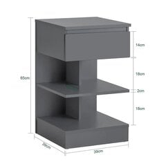 Öökapp FBT49 hall hind ja info | Diivanilauad | kaup24.ee