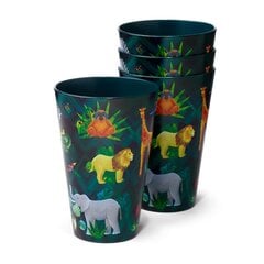 Komplektis 4 piknikutopsi - Animal Kingdom 450ml hind ja info | Matkapotid, matkanõud | kaup24.ee