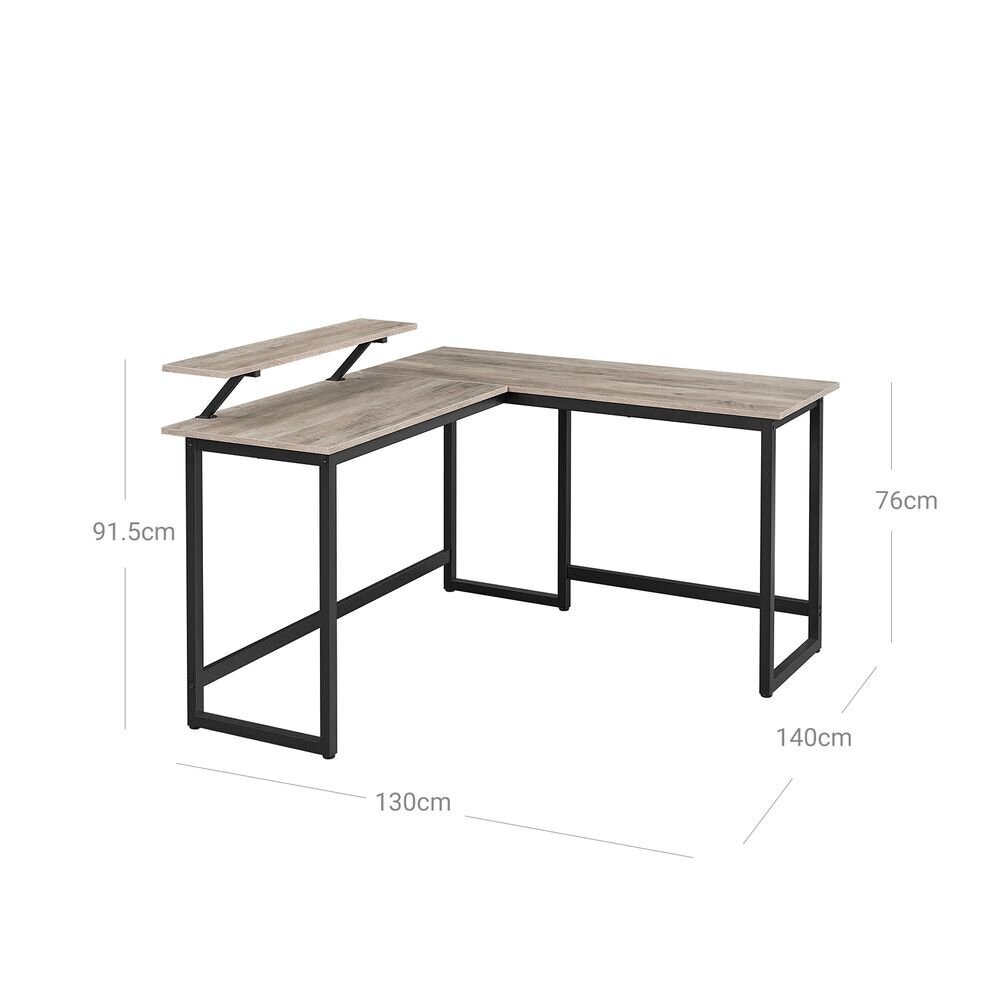 Arvutilaud LWD056B02 hall hind ja info | Arvutilauad, kirjutuslauad | kaup24.ee