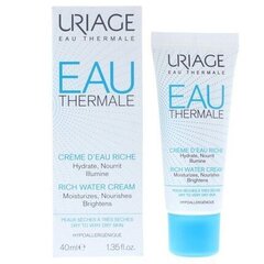 Увлажняющий крем для лица для сухой и очень сухой кожи Uriage Eau Thermale Rich Water Cream 40 мл цена и информация | Кремы для лица | kaup24.ee