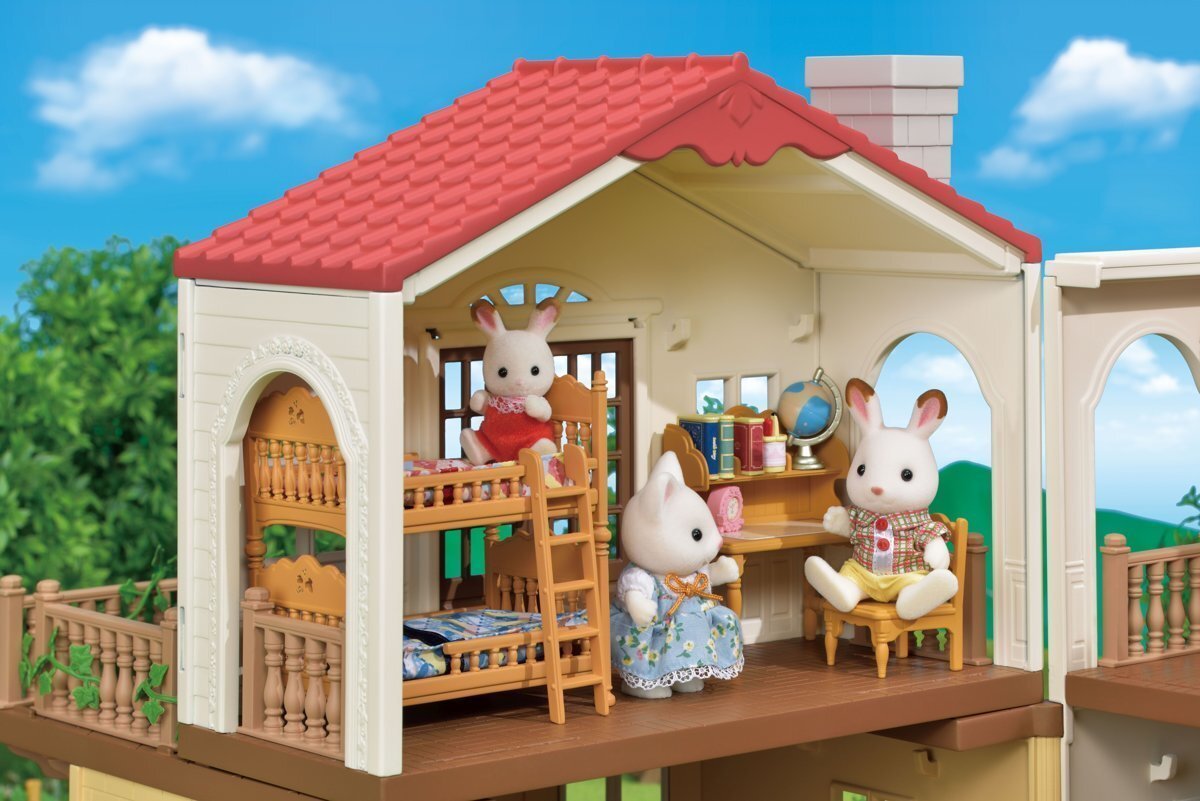 Linnamaja punase katusega Sylvanian Families hind ja info | Tüdrukute mänguasjad | kaup24.ee