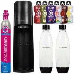 Saturator SodaStream Terra Black + 2 pudelit + Bolero Sticks 6 maitsega komplekt hind ja info | Mulliveemasinad | kaup24.ee