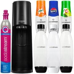 Saturator SodaStream Terra üks pudel + 2 pudelit sulatusvahendit valget ja musta + Pepsi + Mirinda + 7up цена и информация | Аппараты для газирования воды | kaup24.ee