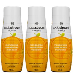 3x SodaStream mandariinisiirup 440ml hind ja info | Mulliveemasinad | kaup24.ee