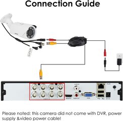 Evtevision HD 5 МП AHD/HD-TVI/CVI/CVBS камера 4 в 1 цена и информация | Камеры видеонаблюдения | kaup24.ee