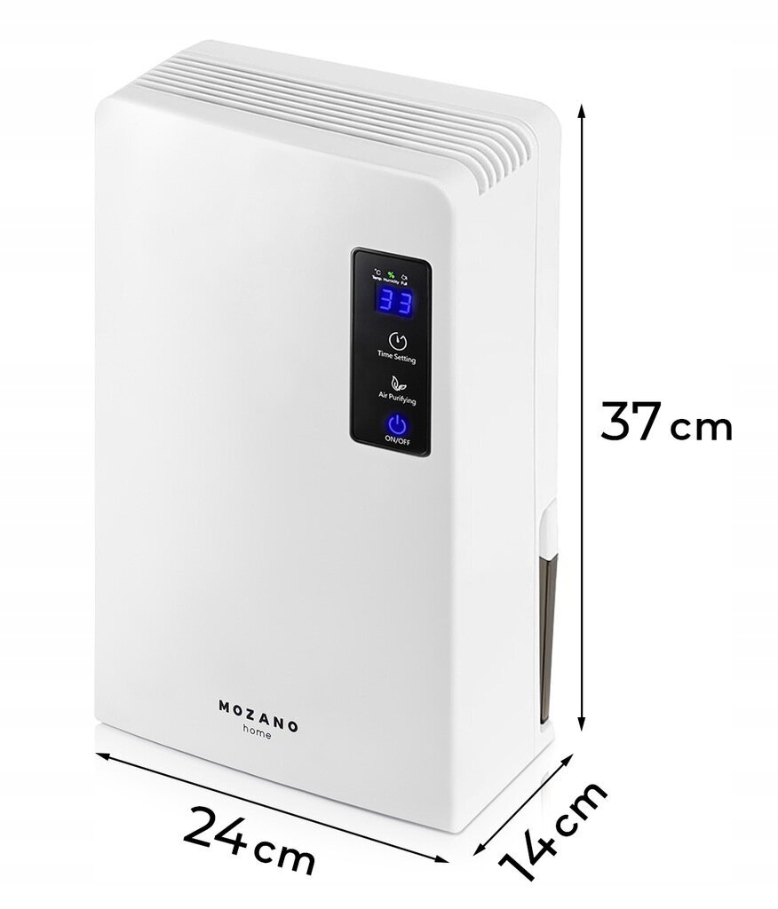 Õhukuivati ​​Mozano Home, 90 W, 2200 ml, valge цена и информация | Õhukuivatid | kaup24.ee