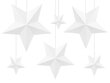 Dekoratsioonid Stars, valged (1 pakk / 6 tk) hind ja info | Peokaunistused | kaup24.ee