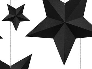 Украшения Stars, черный (1 упак / 6 шт) цена и информация | Праздничные декорации | kaup24.ee