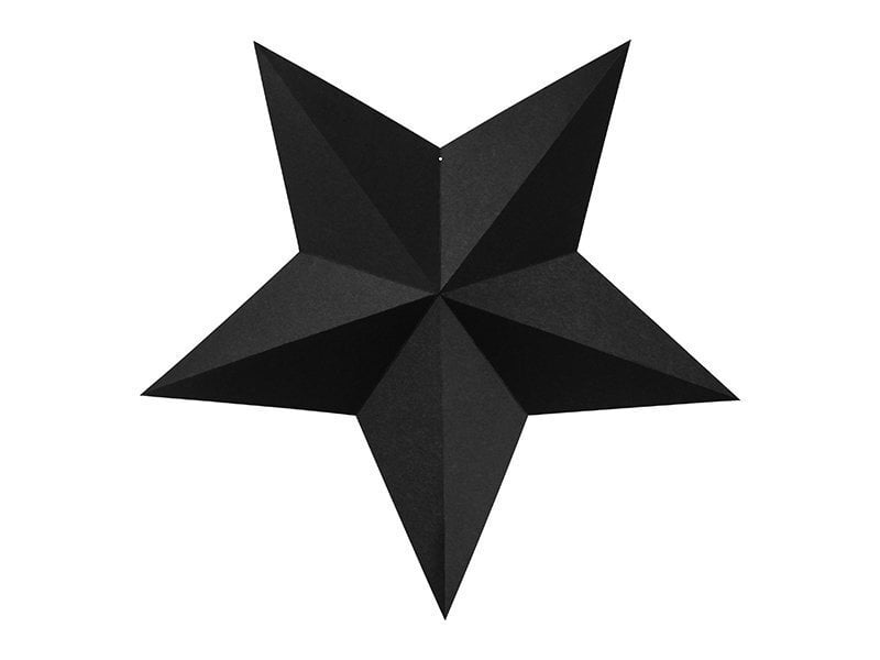 Dekoratsioonid Stars, mustad (1 pakk / 6 tk) hind ja info | Peokaunistused | kaup24.ee